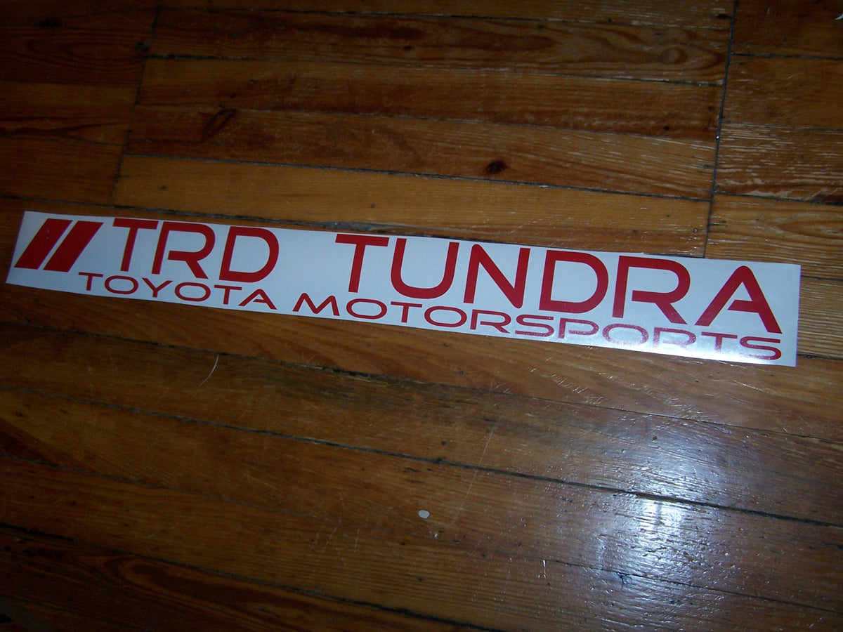 TRD TUNDRA WINDSHIELD VINYL DECAL STICKER BANNER Vellosvinyl