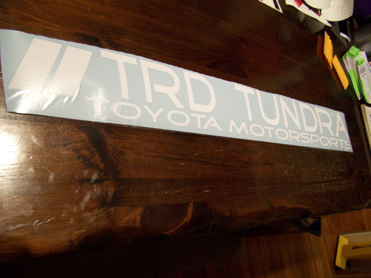 TRD TUNDRA WINDSHIELD VINYL DECAL STICKER BANNER Vellosvinyl