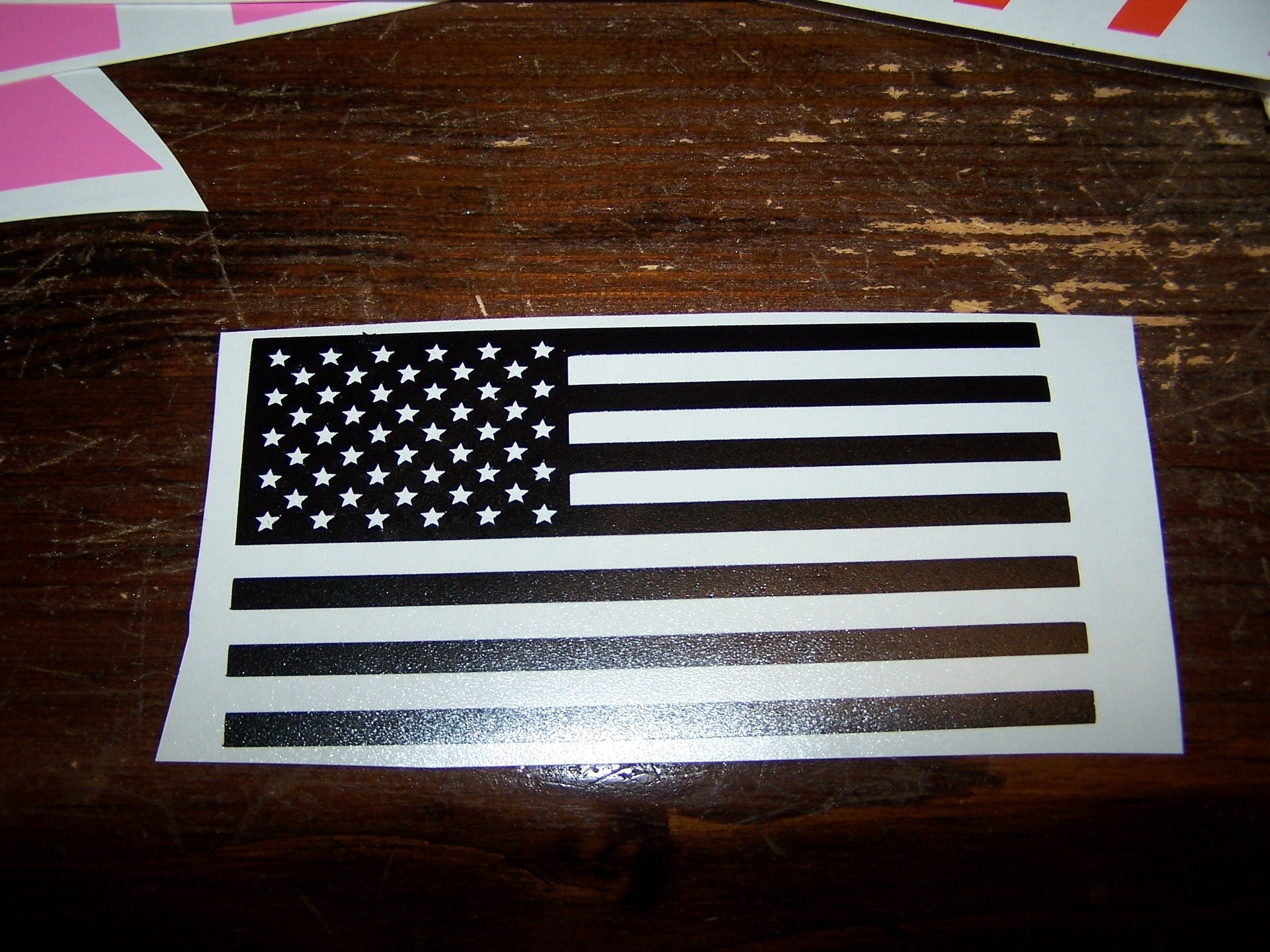 AMERICAN FLAG VINYL DECAL STICKER