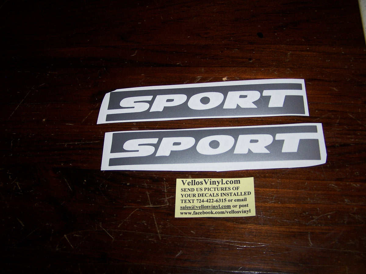 JEEP WRANGLER SPORT FENDER VINYL DECAL SET OF 2 CHOOSE COLOR Vellosvinyl