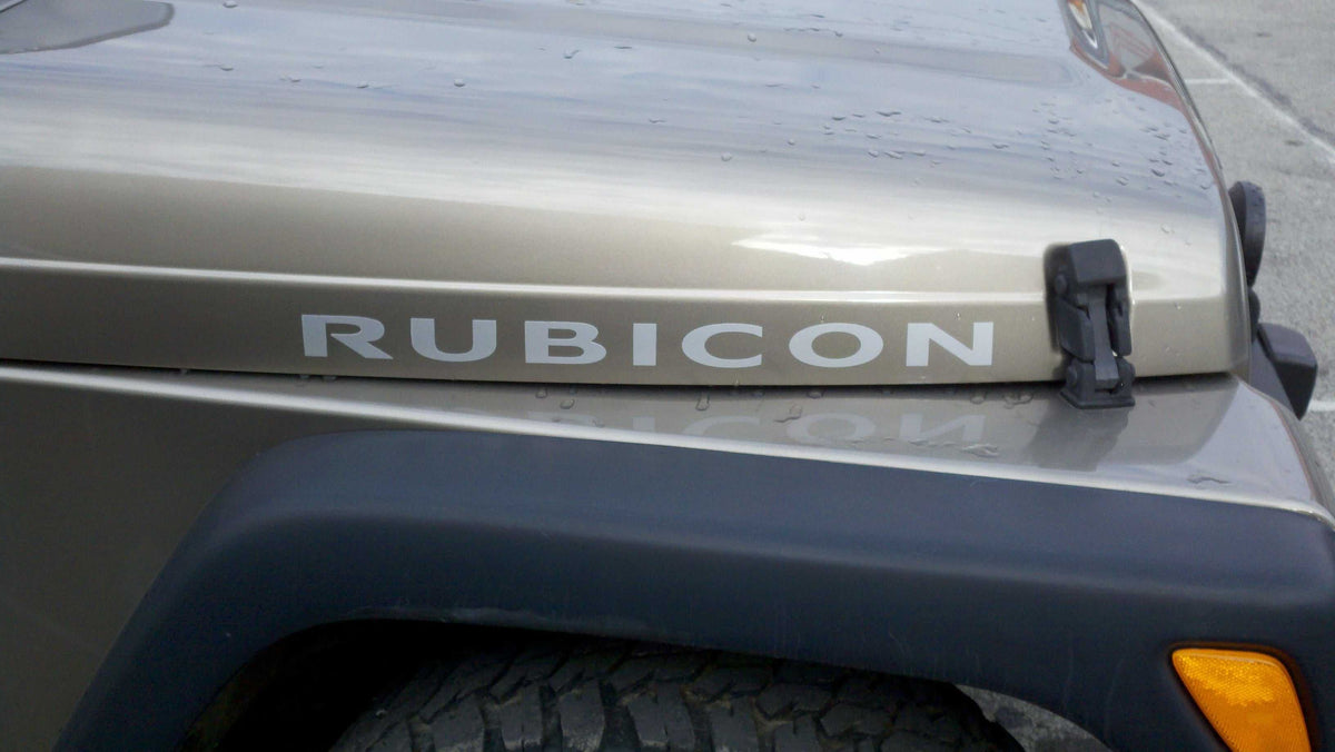 Jeep Wrangler Rubicon Hood Decals - Topo Trail Map Graphics For JK Models (2007-2018 - Foto 8