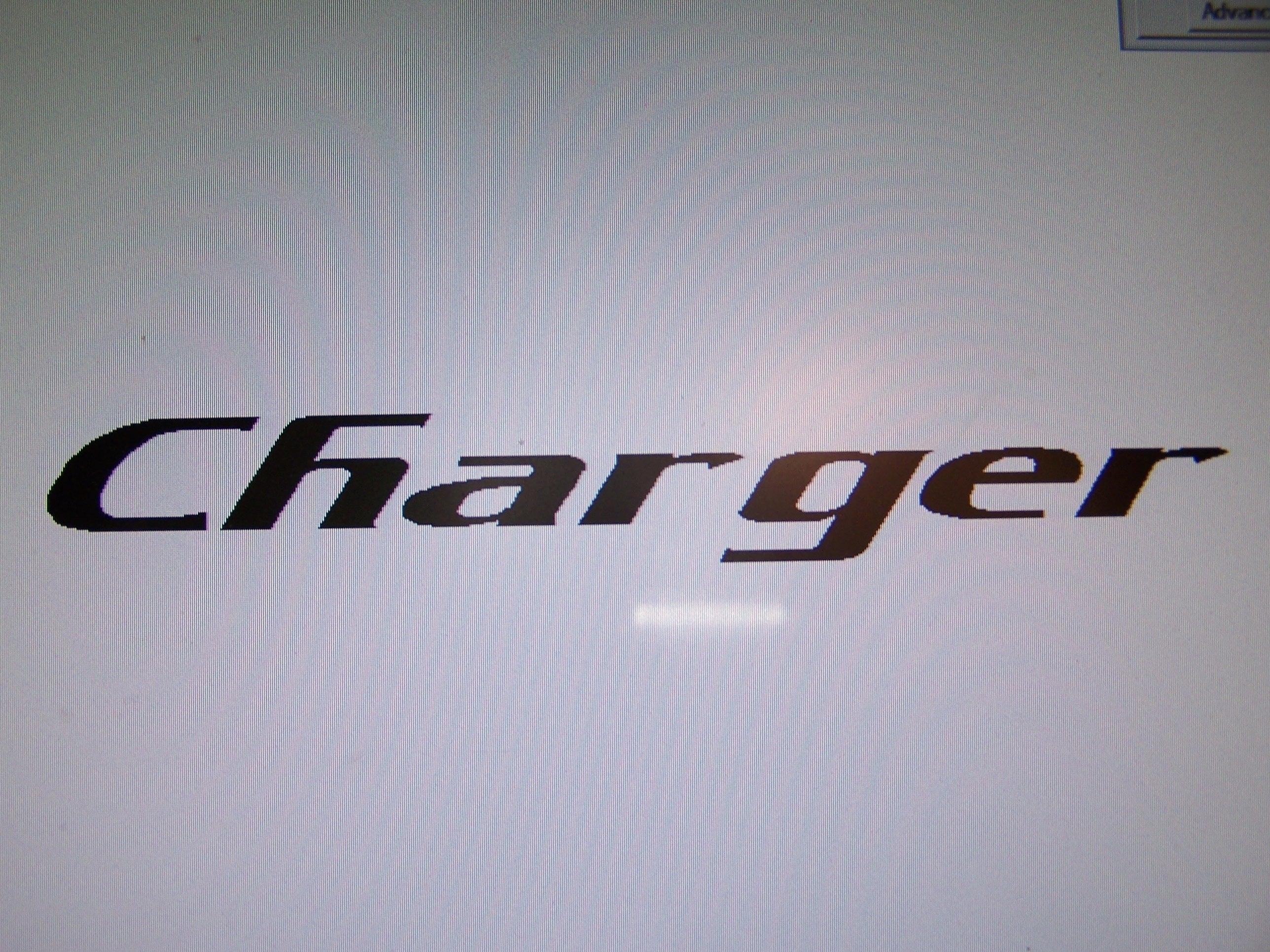 CHARGER WINDSHIELD DECAL BANNER CHOOSE COLOR AND SIZE