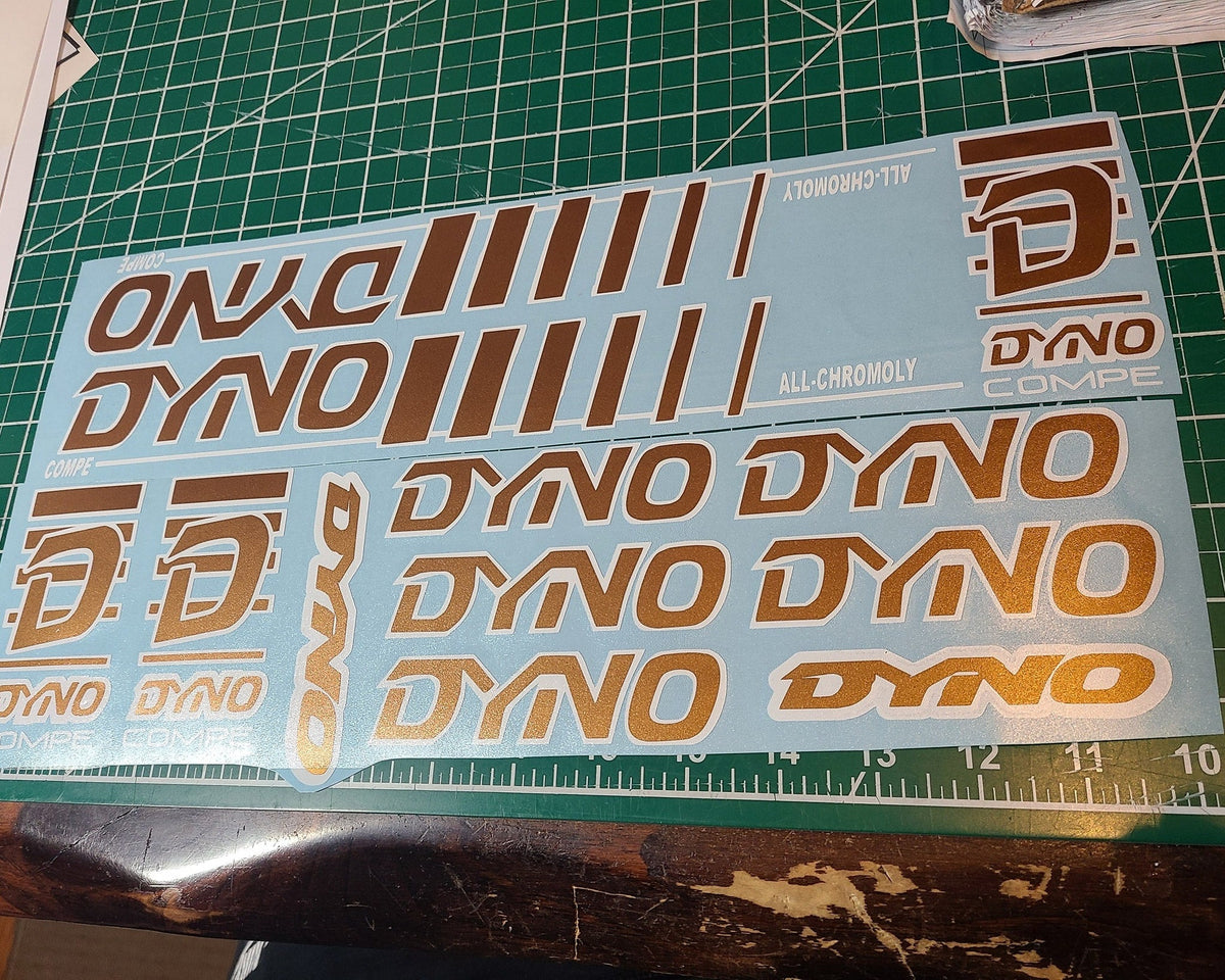 thumbnail image 2 of 1997 Dyno Compe Blue Decal Set – Skyway BMX, NOS Style Stickers 2 of 5