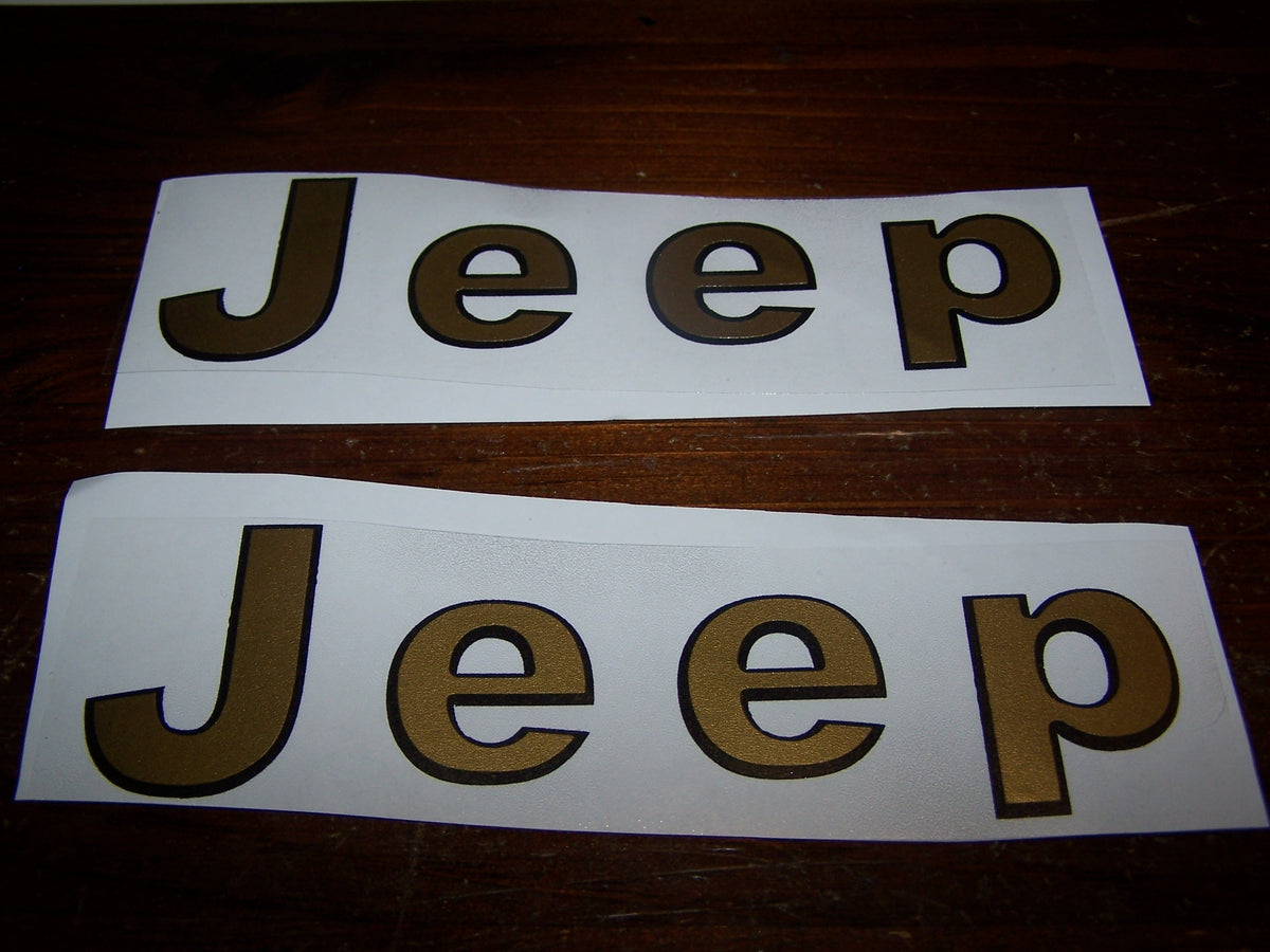 JEEP FENDER DECAL SET WRANGLER CJ YJ SCRAMBLER CHOOSE 2 COLORS