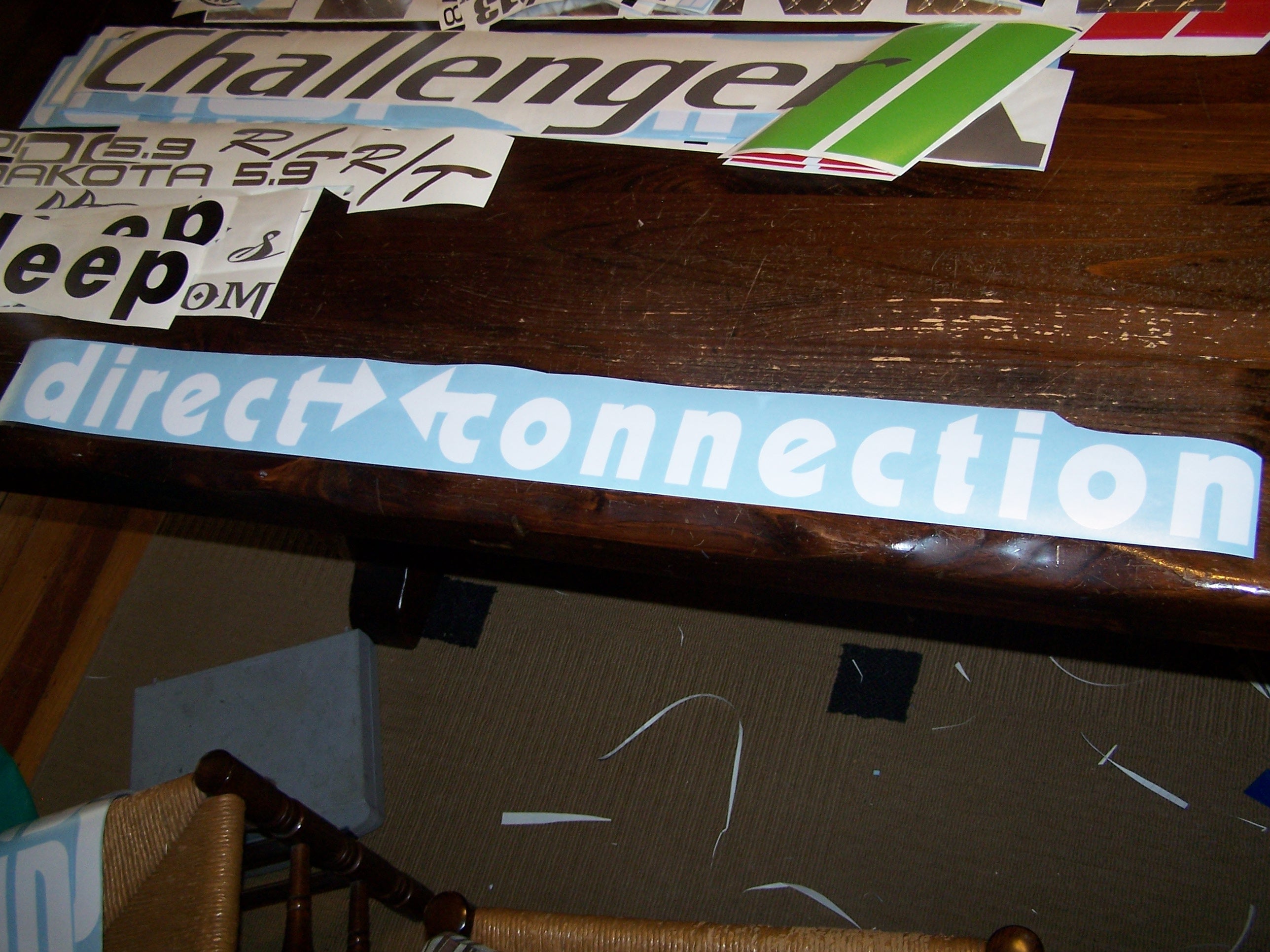 DIRECT CONNECTION WINDSHIELD/WINDOW DECAL CHOOSE SIZE