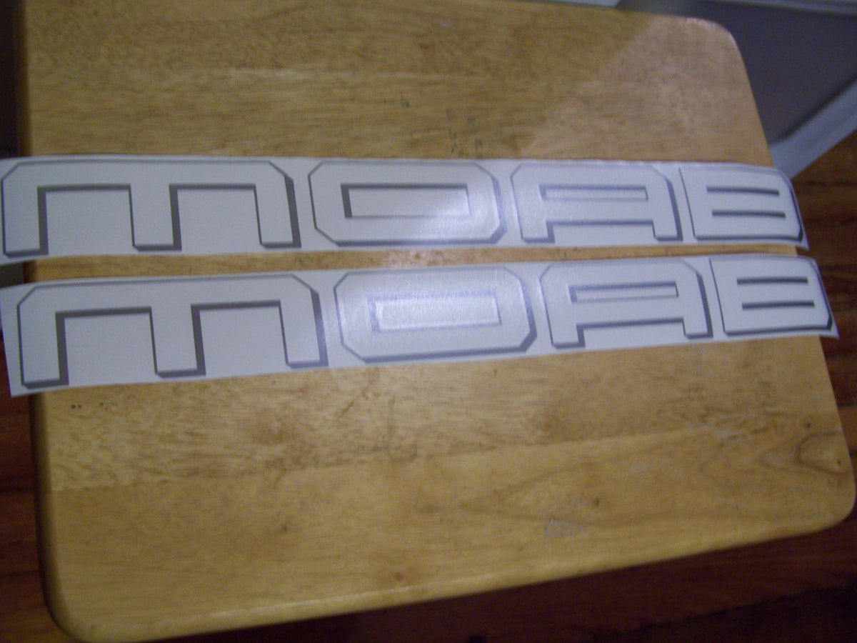JEEP MOAB HOOD DECALS VINYL STICKER SET Vellosvinyl