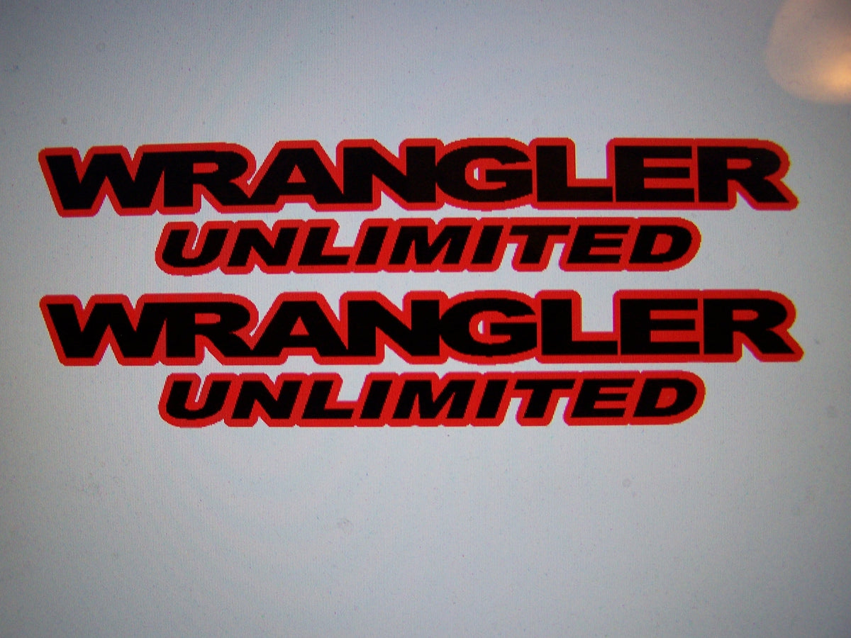 Jeep Wrangler Unlimited Fender Decal Sticker 4 X 10 | Custom Made In - Foto 12