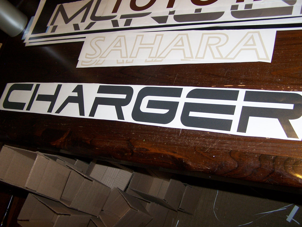 DODGE CHARGER WINDSHIELD WINDOW VINYL DECAL STICKER BANNER Vellosvinyl