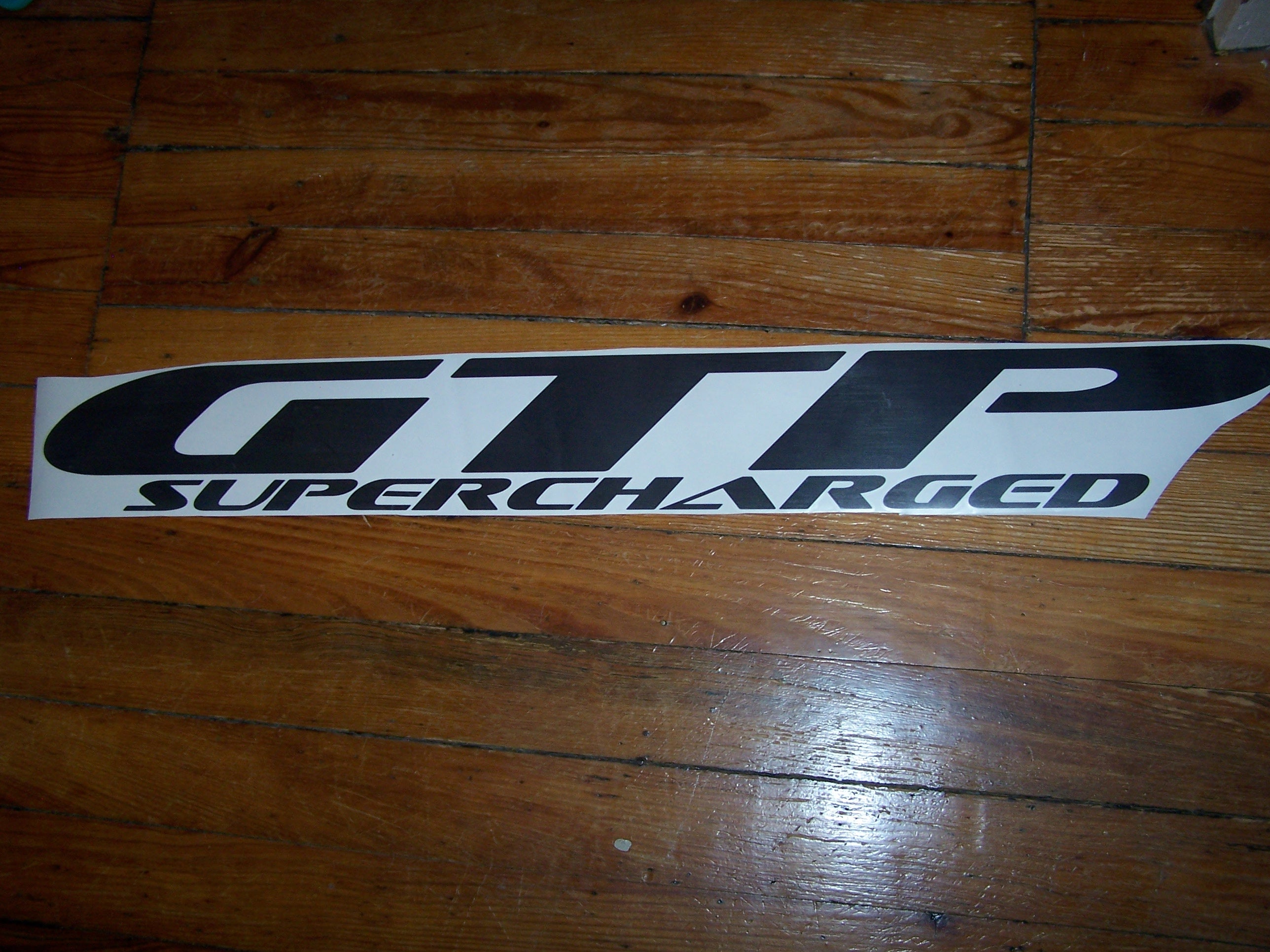 GRAND PRIX GTP SUPERCHARGED WINDSHIELD / WINDOW VINYL STICKER DECAL BA ...