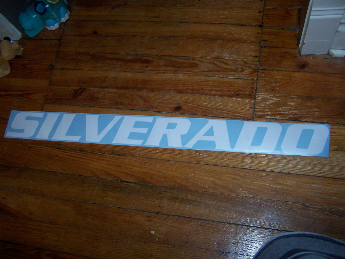 SILVERADO WINDSHIELD / WINDOW DECAL BANNER VINYL STICKER – Vellosvinyl