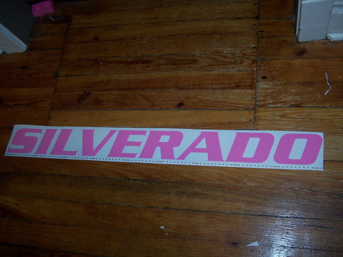 SILVERADO WINDSHIELD / WINDOW DECAL BANNER VINYL STICKER – Vellosvinyl