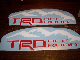 Fwd Rocks Sticker TRD OFF ROAD BEDSIDE / WINDOW STICKER VINYL DECAL SET OF 2 – Vellosvinyl