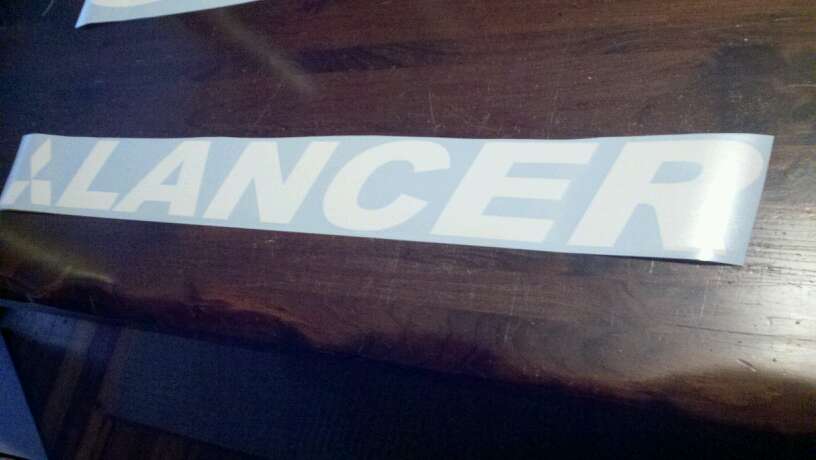LANCER WINDSHIELD DECAL BANNER VINYL STICKER – Vellosvinyl