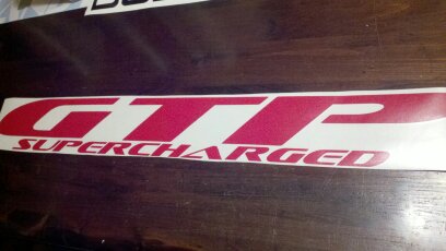 GRAND PRIX GTP SUPERCHARGED WINDSHIELD / WINDOW VINYL STICKER DECAL BA ...