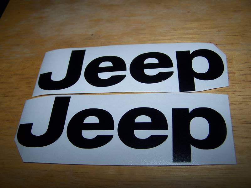 JEEP FENDER DECAL STICKER SET OF 2 WRANGLER RUBICON TJ JK – Vellosvinyl