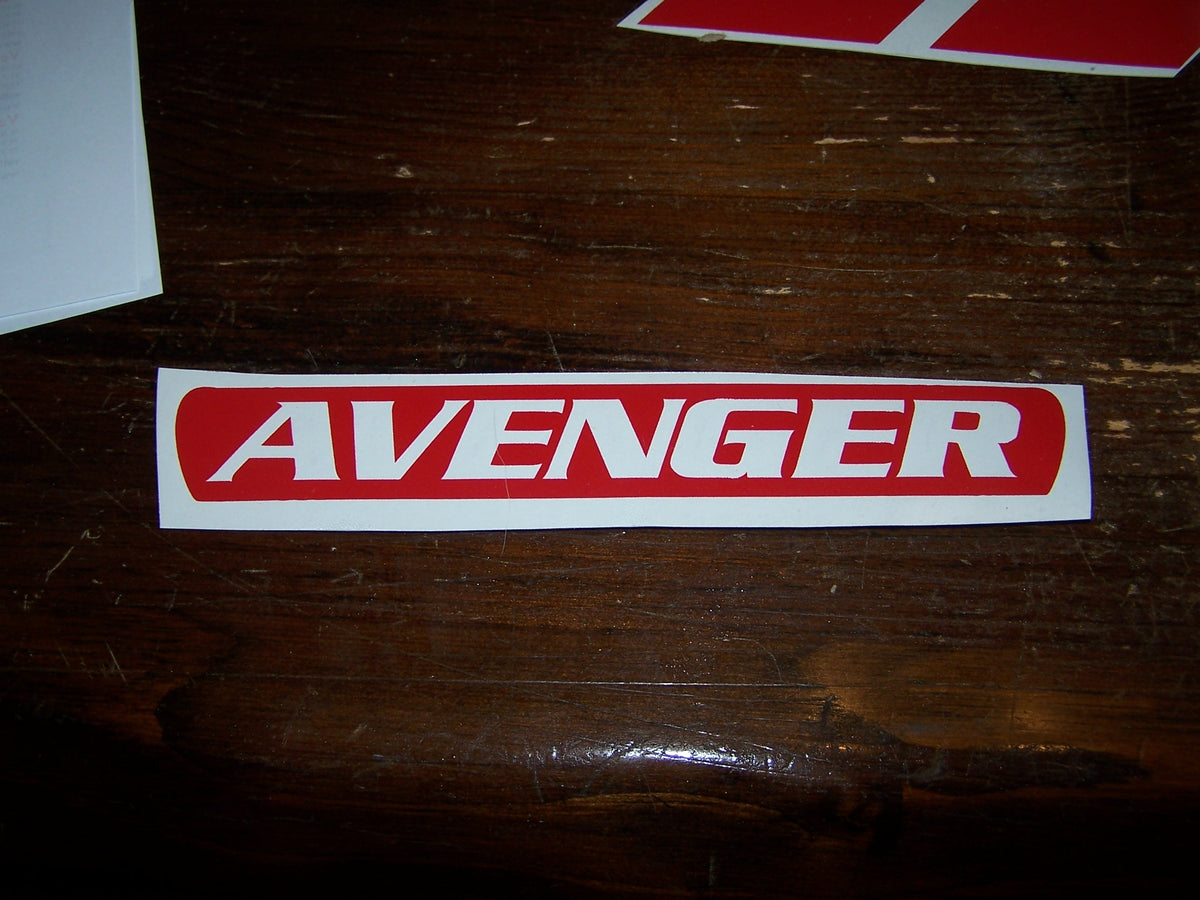 AVENGER BRAKE LIGHT VINYL DECAL STICKER CHOOSE COLOR & TEXT – Vellosvinyl