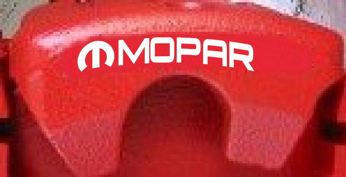 BRAKE CALIPER VINYL DECAL Set of 8 - Customize Logos or Text for Front ...