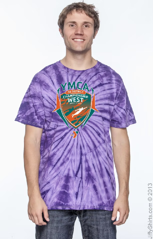 2025 YMCA PA WEST DISTRICTS SHORT COURSE TIE DYE APPAREL