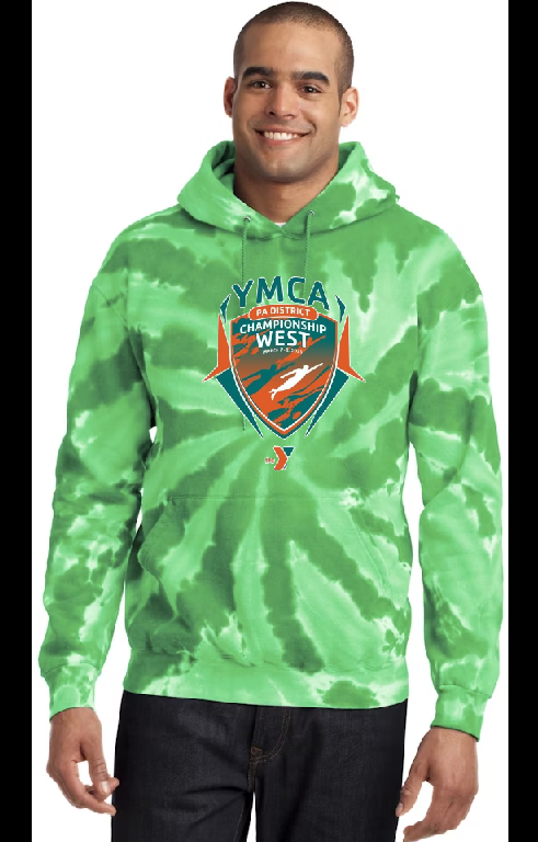 2025 YMCA PA WEST DISTRICTS SHORT COURSE TIE DYE APPAREL