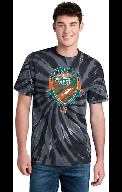 2025 YMCA PA WEST DISTRICTS SHORT COURSE TIE DYE APPAREL