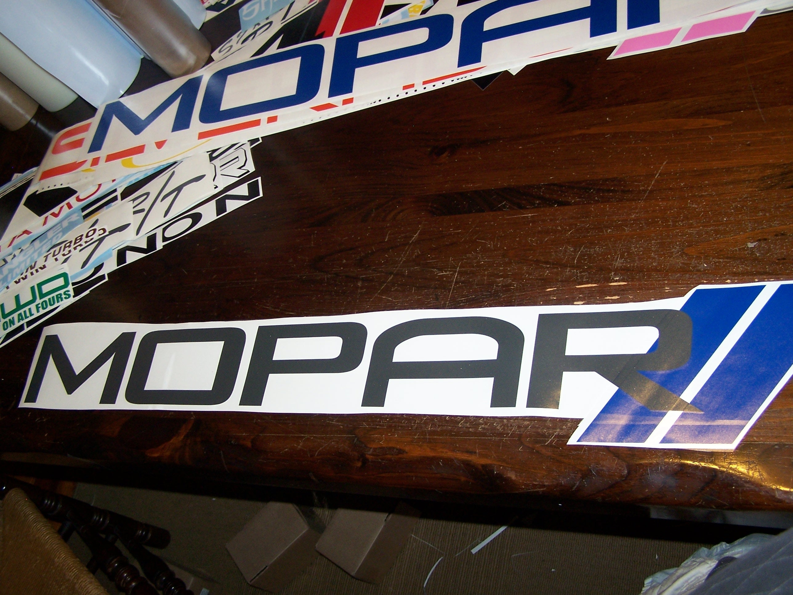 MOPAR WINDSHIELD DECAL STICKER BANNER CHOOSE SIZE AND 2 COLORS