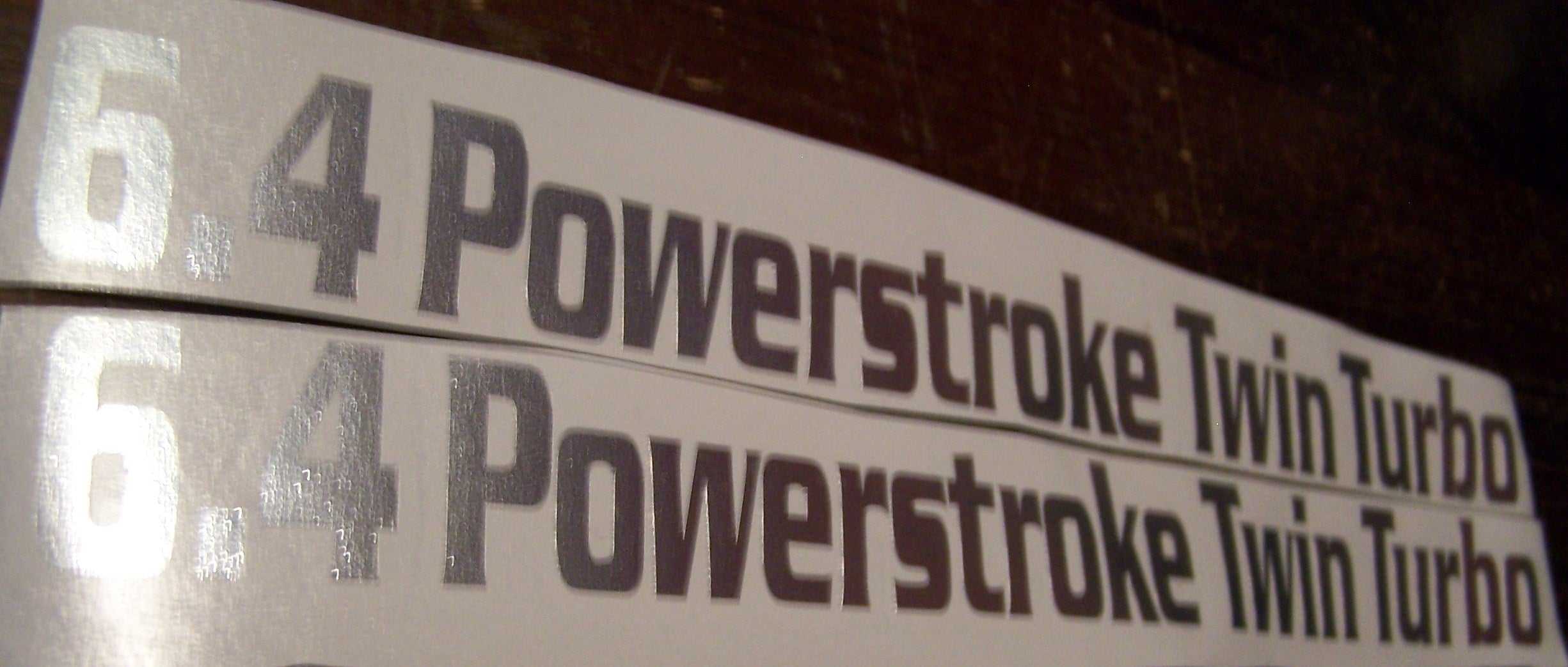 6.4 POWERSTROKE TWIN TURBO DECAL Dual Set of 1