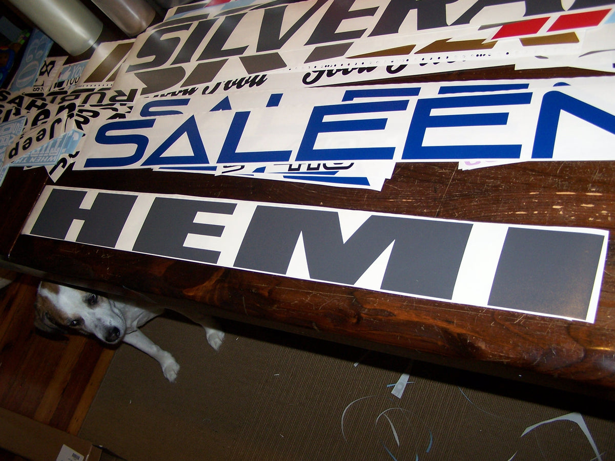 HEMI WINDSHIELD DECAL STICKER BANNER CHOOSE COLOR AND SIZE – Vellosvinyl