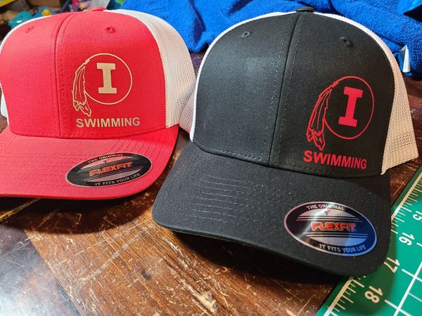 Indiana High School Swimming MESH SNAP BACK HAT