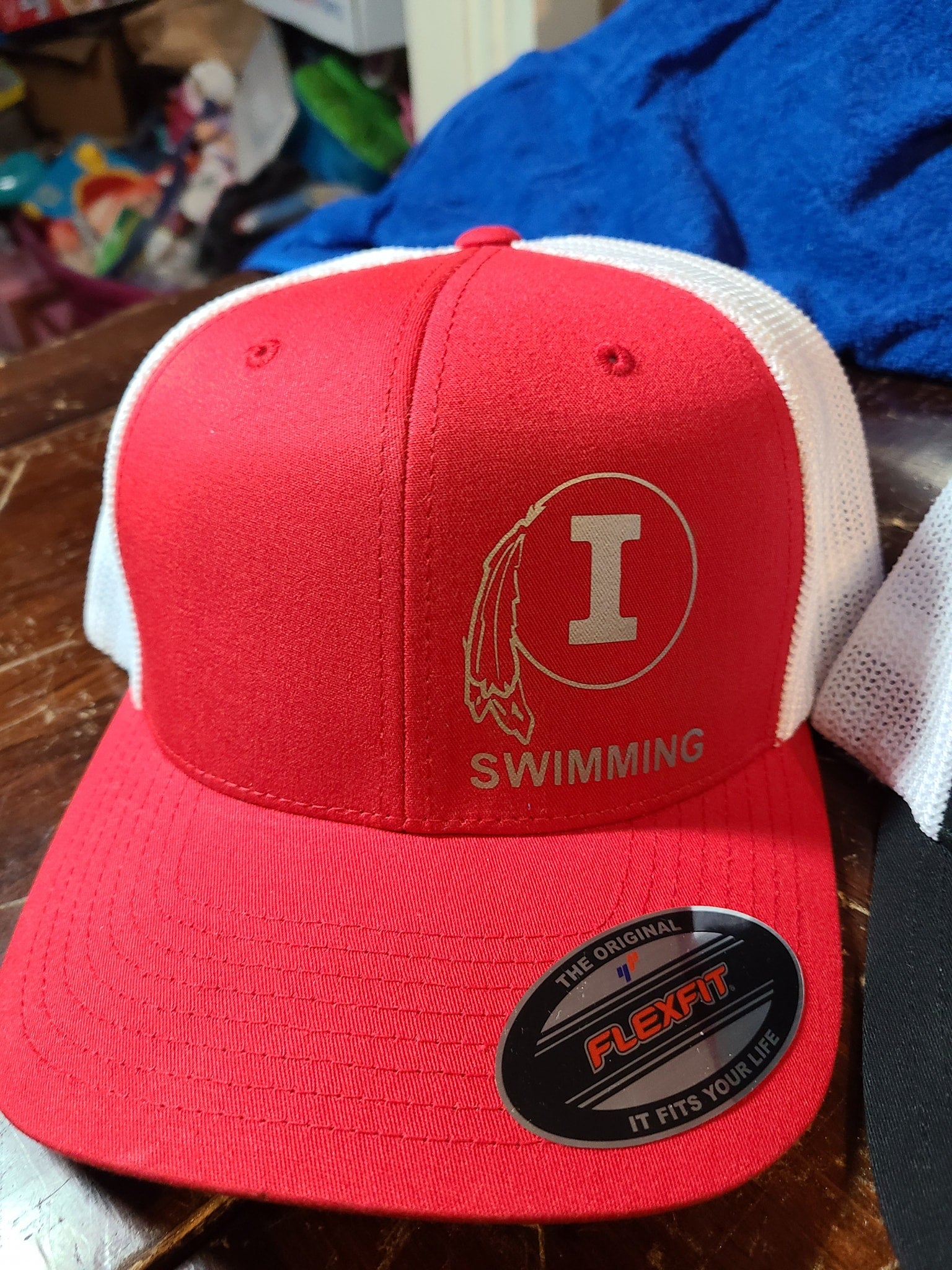 Indiana High School Swimming MESH SNAP BACK HAT