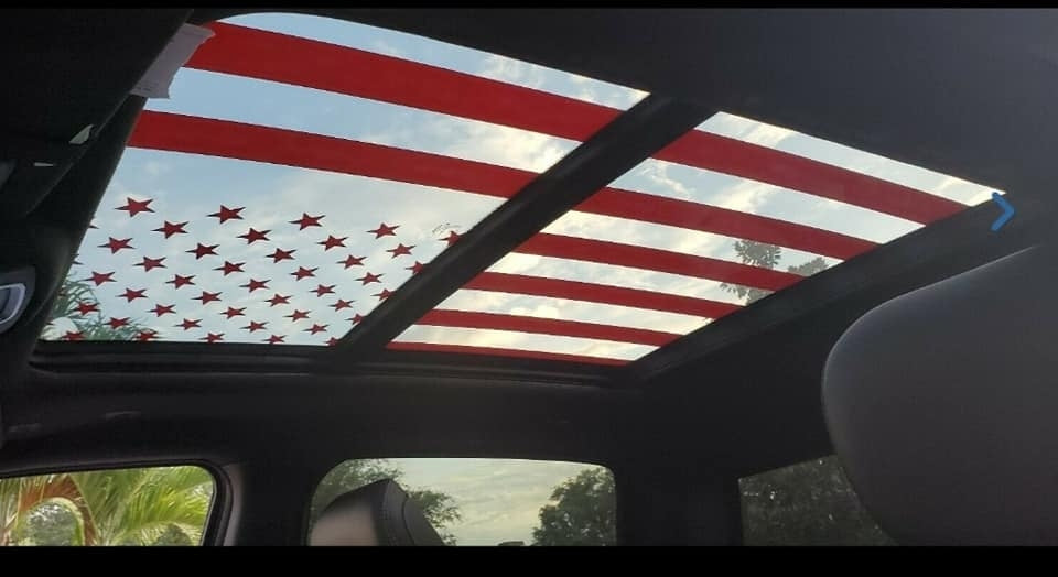 FORD F-150 AMERICAN FLAG ROOF GLASS PANEL F250 F350 SUPER DUTY ...