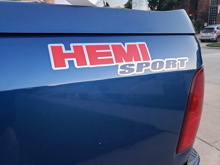 DODGE RAM HEMI SPORT VINYL BEDSIDE DECAL SET CHOOSE COLORS