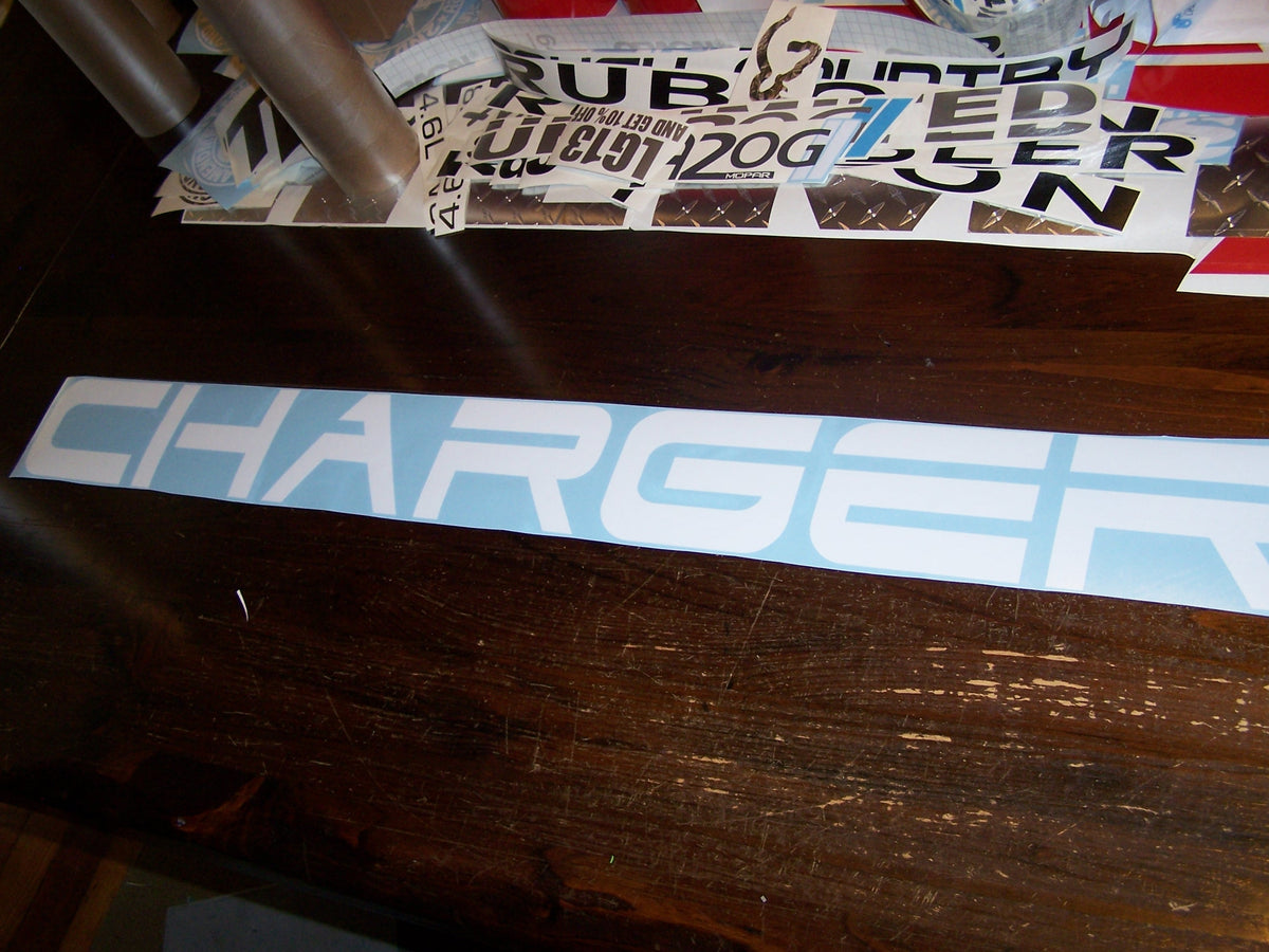 DODGE CHARGER WINDSHIELD WINDOW VINYL DECAL STICKER BANNER Vellosvinyl
