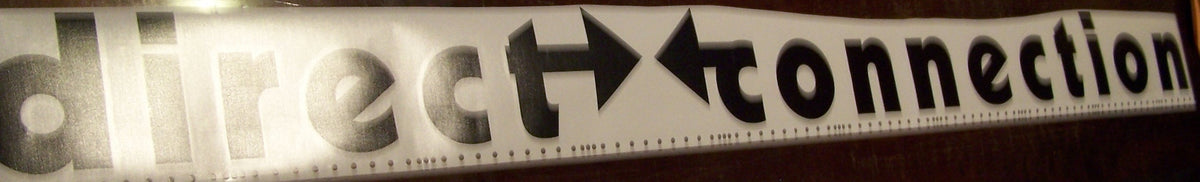 DIRECT CONNECTION WINDSHIELD/WINDOW DECAL CHOOSE SIZE – Vellosvinyl