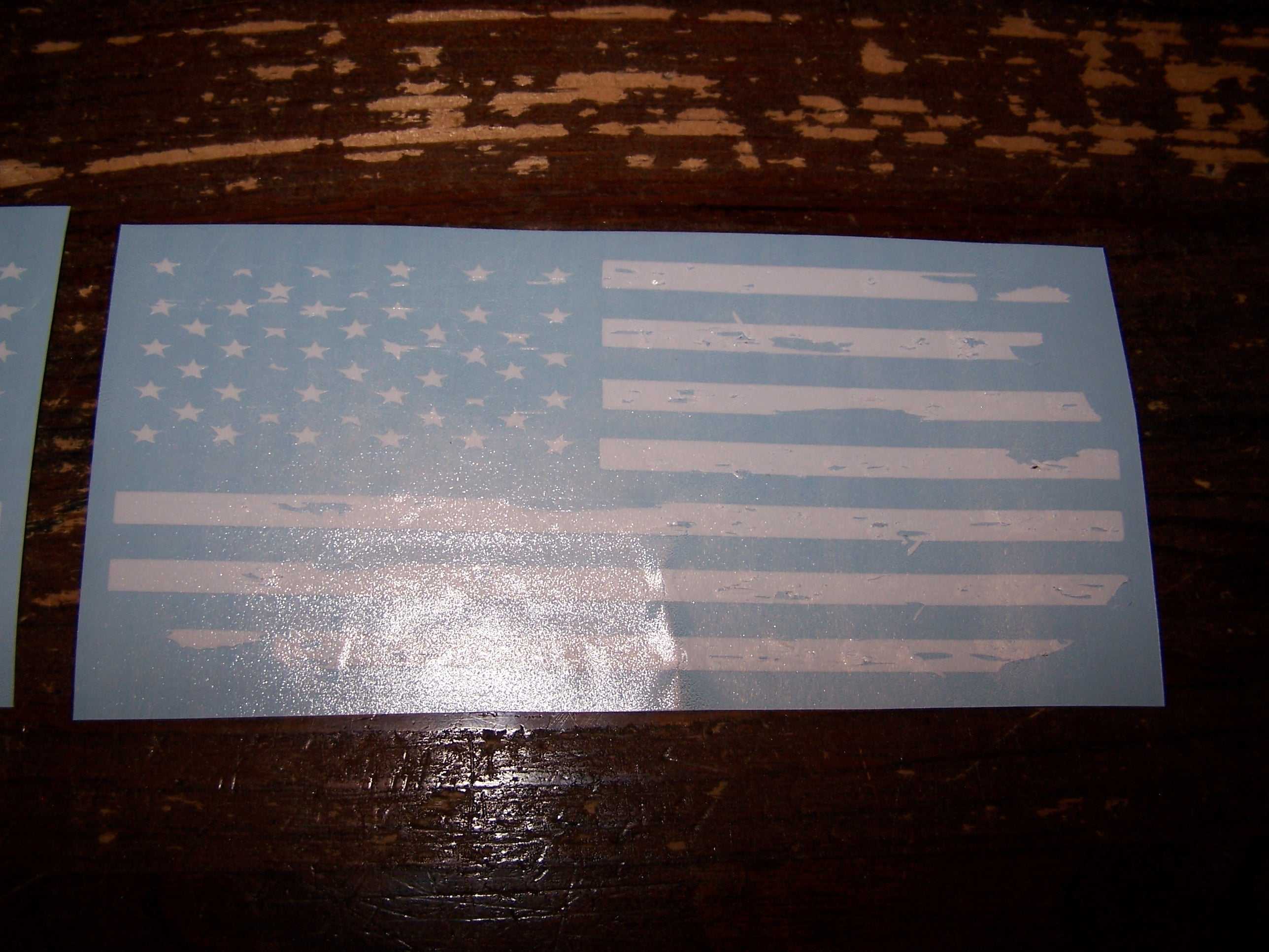 Small American Flag Vinyl Decal Small American Flag Vinyl Decal