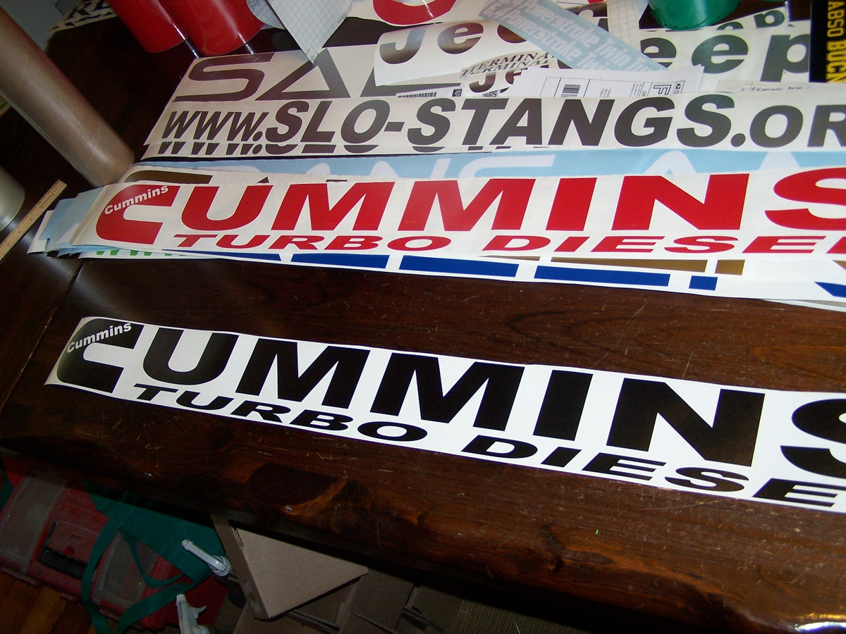 Cummins Diesel Vinyl Decal Sticker | Multiple Sizes For Cars, Trucks, Windows & More