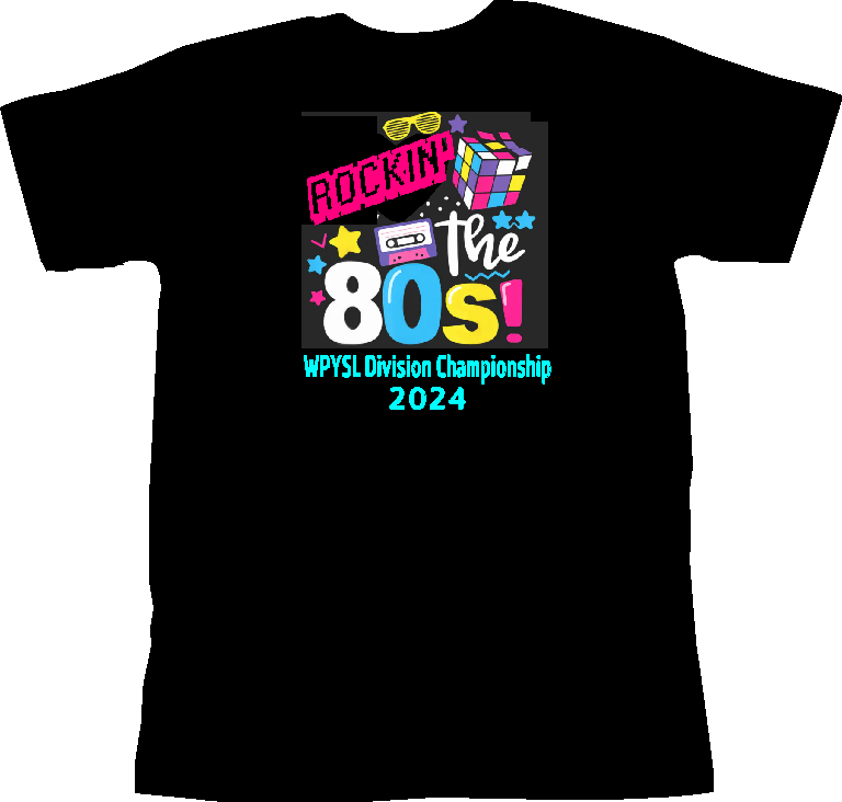 INDY SWIMMING ROCKIN' THE 80'S SECTION CHAMPS T-SHIRT
