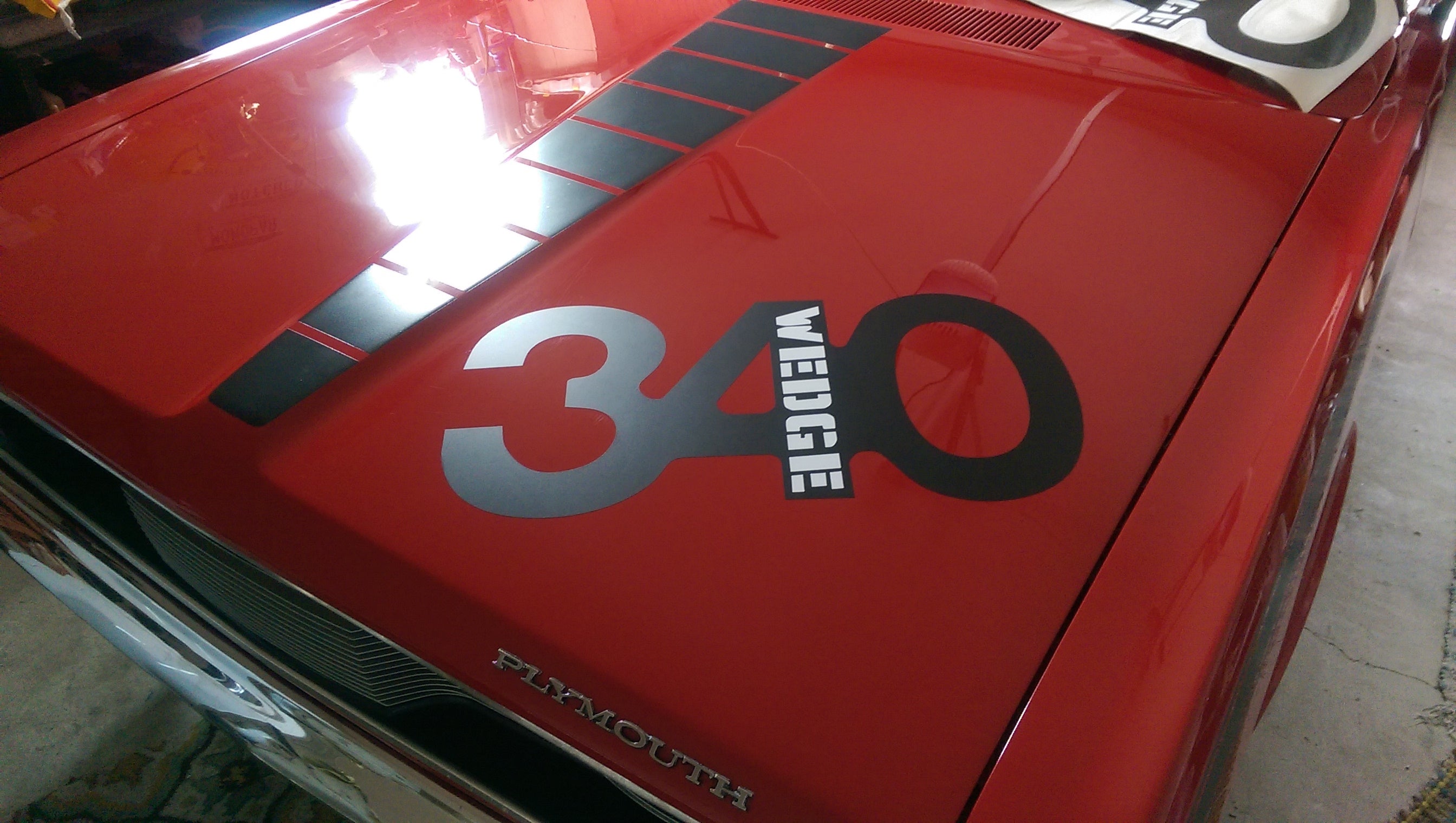 383 Sticker MOPAR 360 340 383 440 WEDGE HOOD DECAL STICKER – Vellosvinyl