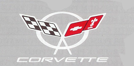 CORVETTE LOGO WITH LETTERING VINYL DECAL STICKER C5 – Vellosvinyl