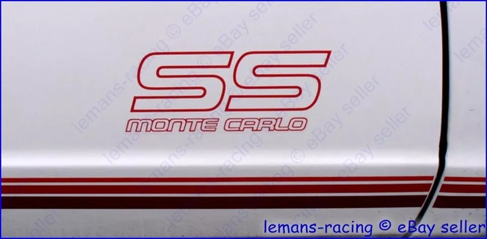 1987 1988 MONTE CARLO SS DECAL KIT